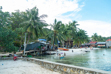 Tropical Beachfront Village in Cambodia