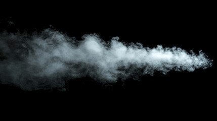 Smoke effect overlay realistic steam vapor cloud isolated on black background for design and video editing
