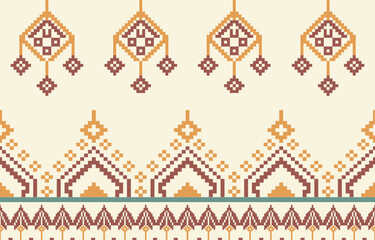 Geometric ethnic pattern seamless, Native American ethnic design, Southwestern decor design for background ,curtain, carpet, wallpaper, clothing, wrapping, Batik, vector illustration.