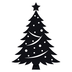 Christmas Tree Silhouette Vector .eps