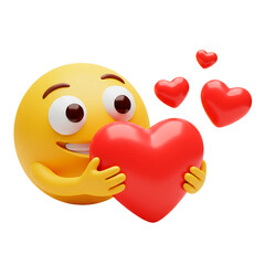 heart with smiley faces