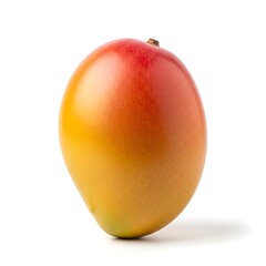 Ripe and Juicy Mango Fruit Isolated on White Background, a Tropical and Vibrant Treat.