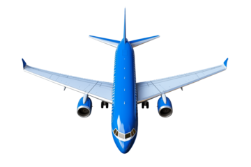 Airplane on transparent background