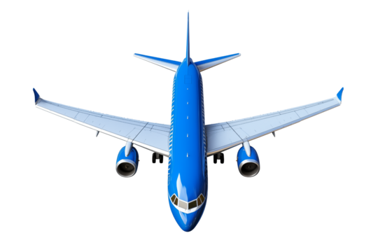 Airplane on transparent background