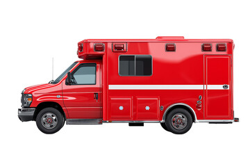 Rescue vehicle on transparent background