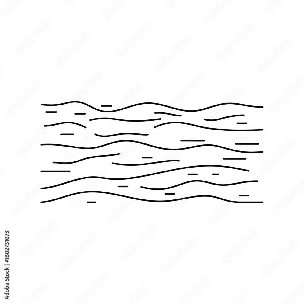 Poster abstract wavy lines pattern vector: water surface, modern design element background