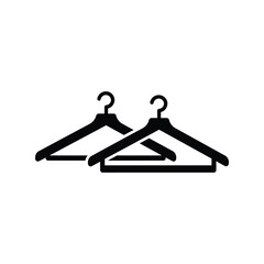 Clothes Hanger Vector Icon: Fashion, Garment Display, Wardrobe Essential Illustration