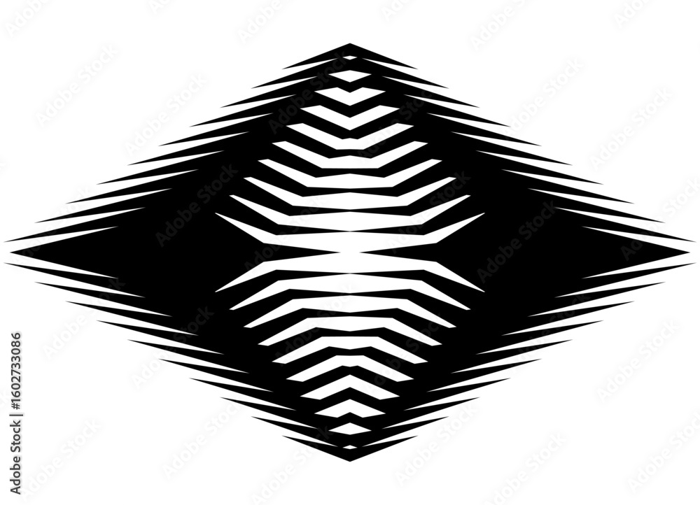 Poster striped vector pattern of black lines on a white background, sports design element. vector backgroun