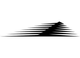 Racing black vector pattern on white background for car body, moto, boat, toy, sportswear, Sharp sports design element. Striped vector background with lines. Speed, Spot for text