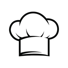 Classic Chef Hat Professional Culinary Cook Kitchen Apparel Icon

