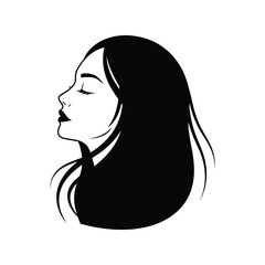 Beautiful woman with long flowing hair, female beauty and fashion portrait