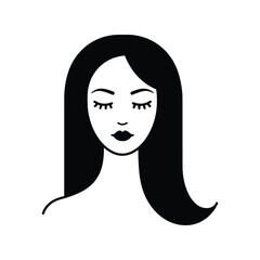 Beautiful woman with long flowing hair, female beauty and fashion portrait