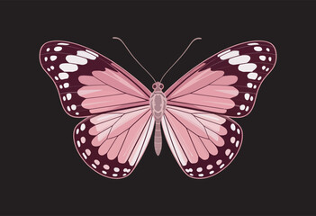 Fototapeta premium beautifully detailed pink butterfly in PNG format, ideal for enhancing invitations, business cards, banners, or any creative layout needing a graceful, vivid insect motif.