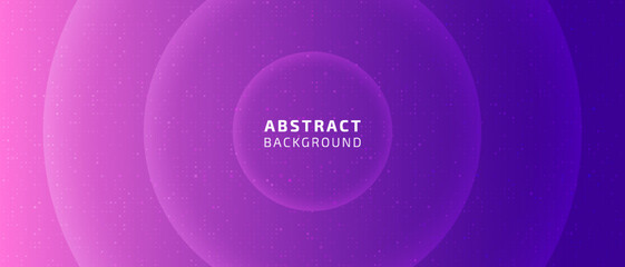 Tech pixel background with round wave. Pink purple gradient background with abstract pattern for ai, data science, software and cyber safety. Light glow bass waves abstract background with pixel grid.