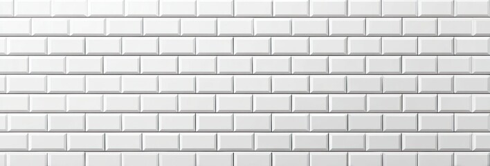 Obraz premium White rectangular brick wall pattern