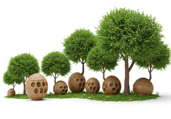 Eco burial pods transforming into memorial trees