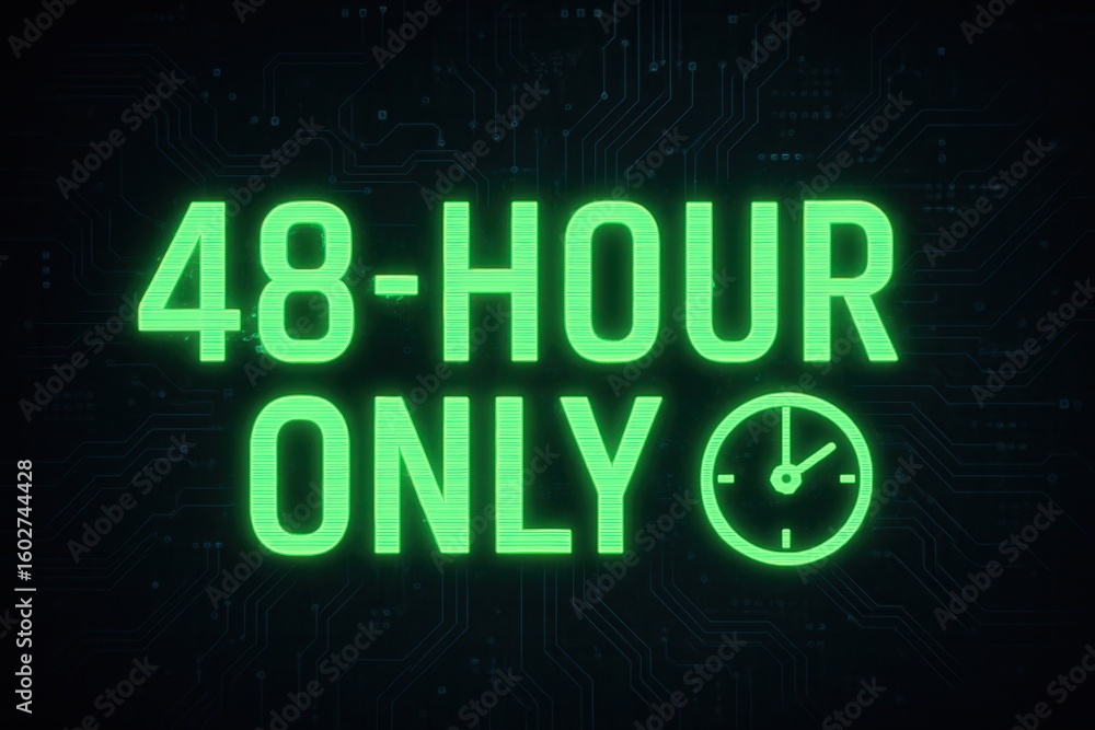 Poster neon green text reading 