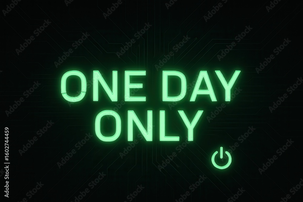Poster neon green 