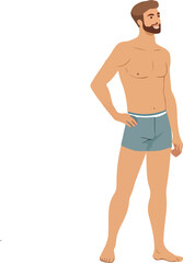 Fototapeta premium Vector of two confident women in bikinis showing positivity and beach fashion trends.