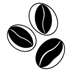 Fototapeta premium Coffee Bean Trio Vector Printable Coffee Cup Graphic Design for Cafes & Menus.
