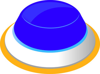 blue hat isolated on white