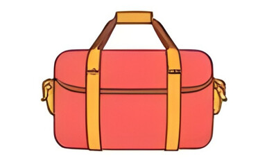 red travel bag
