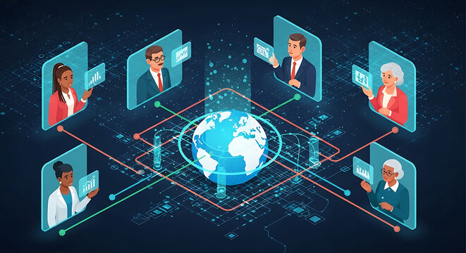 Global Collaboration and Data Analysis: A Visual Representation of Connected Business