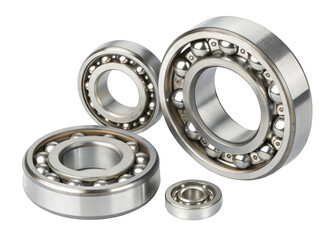 ball bearings on a isolated transparent background	