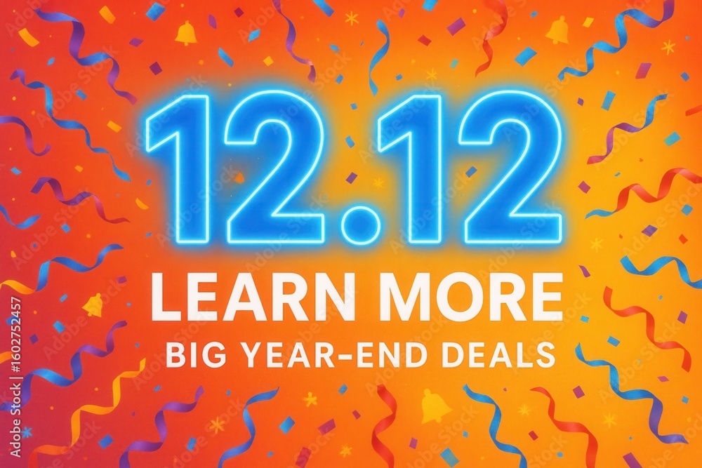 Poster bright promotional graphic with the date 