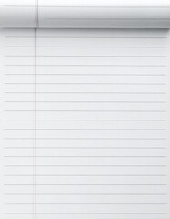 Naklejka premium Close Up Blank Lined White Paper Texture Background for Writing or Design