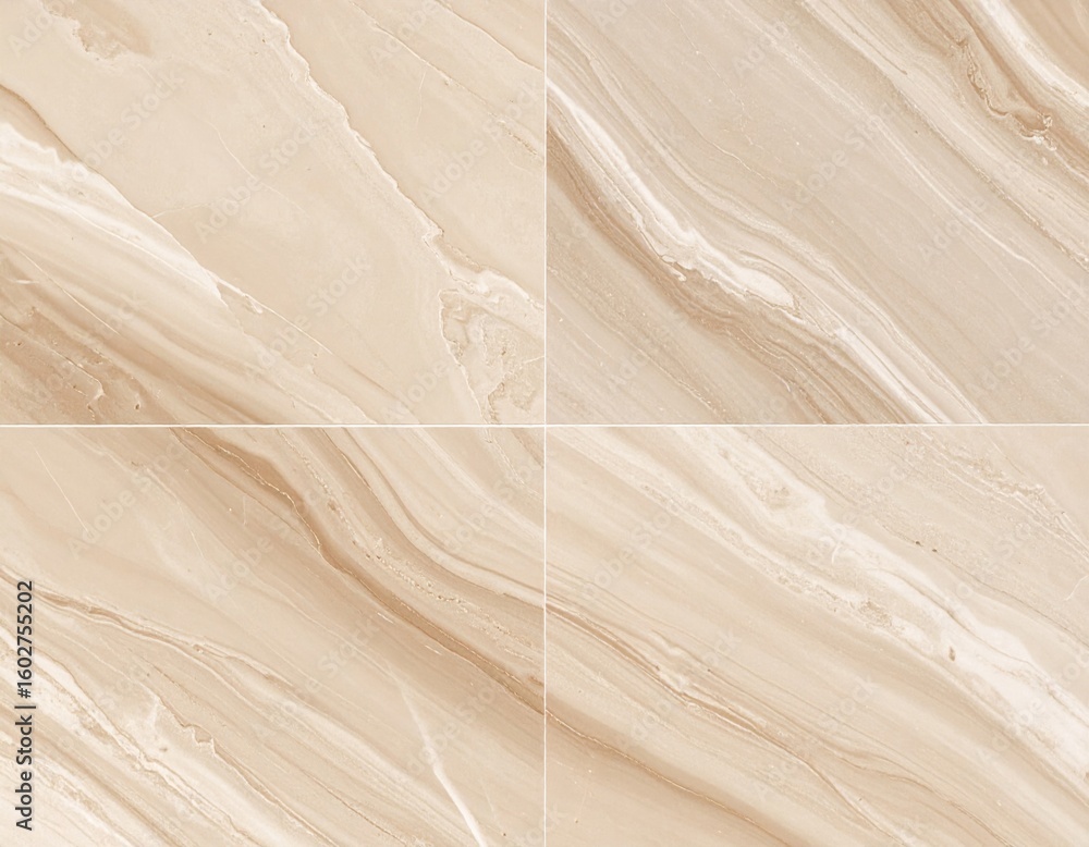 Poster beige stone tiles with marble texture seamless pattern background graphic element
