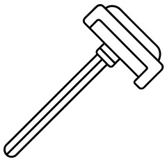 Allen Key line art vector