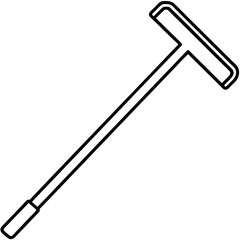 Allen Key line art vector