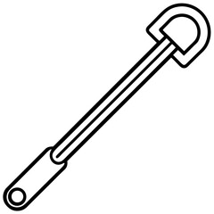 Allen Key line art vector