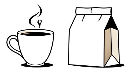 coffee icon, takeaway coffee, hot drink, cup with coffee, steaming cup, coffee branding, breakfast drink, coffee vector, caffeine cup, cafe logo, drink packet, coffee packaging, morning coffee, bevera