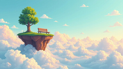 Surreal canyon landscape with massive planet in sky