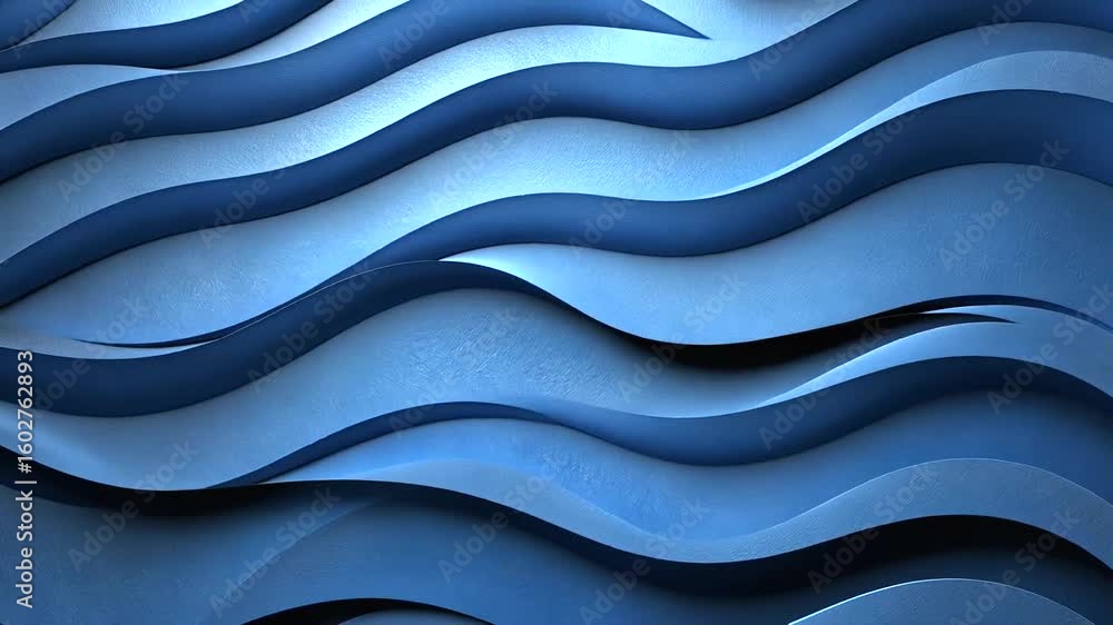 Poster abstract blue wave pattern background loop for creative multimedia projects