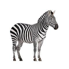 Fototapeta premium Majestic African Zebra Vector Illustration with Distinctive Black and White Stripes, Showcasing Wildlife Beauty and Natural Patterns, Ideal for Safari Tourism, Nature Conservation, or Educational Anim