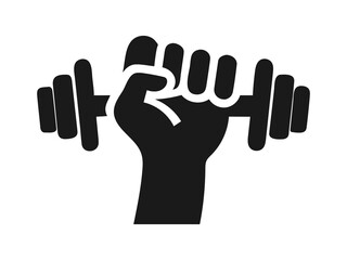 Strong Hand Lifting a Dumbbell, a Symbol of Fitness