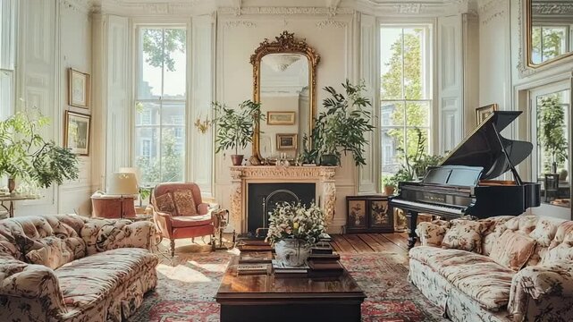 regency home interior in brighton english house video