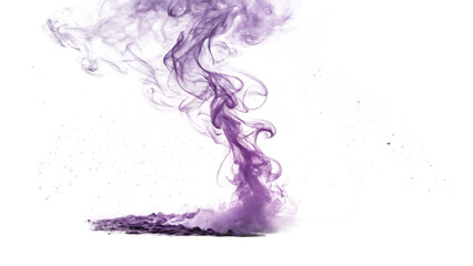 Fototapeta premium purple magic smoke effect isolated on white background PNG, AI GENERATED