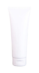cosmetic tube mockup isolated on white