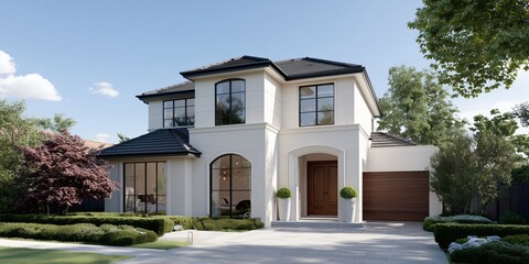 Single family double story home