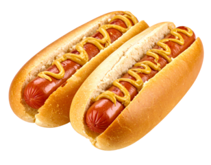 Baked sausage bread Hotdog on a white isolated background. toning