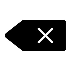 Obraz premium Backspace icon