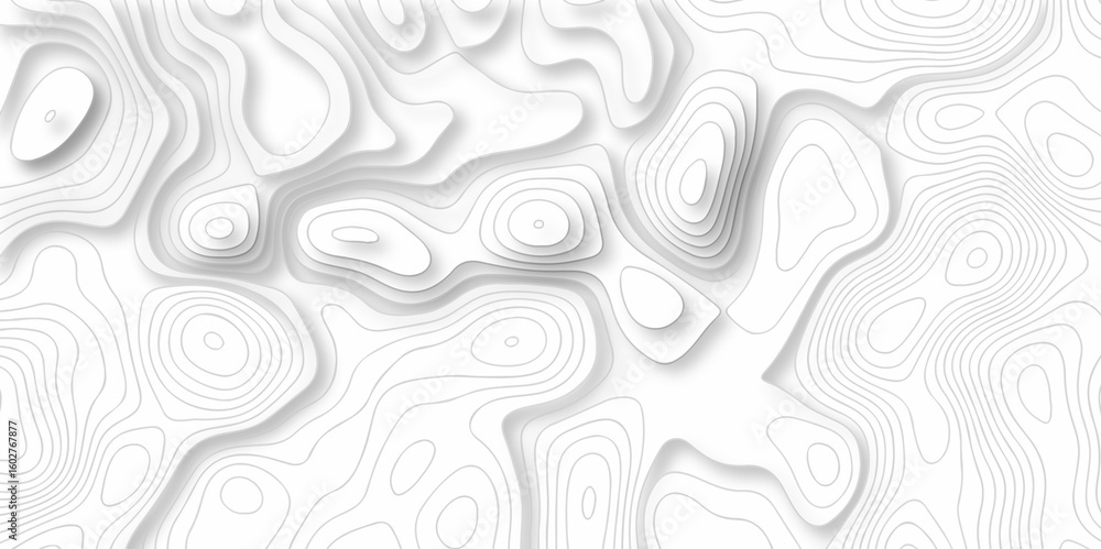 Poster abstract lines topographic contour lines grid map seamless pattern. geographic mountain relief. disc