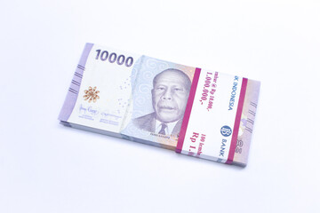Stacked Indonesian Rupiah Banknotes