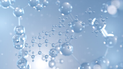 ergosterol molecular structure 3d, provitamin d2 structural chemical formula view from a microscope
