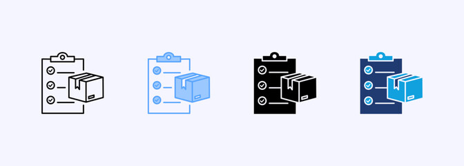 Delivery Check List Outline Icon