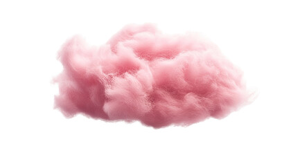 Fluffy pink cotton candy cloud